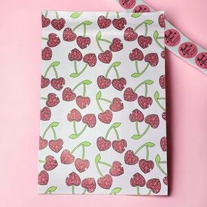 Cherry Bling Pink Shipping Bags Polymailers Poly Mailers Spring Summer 25 Pack